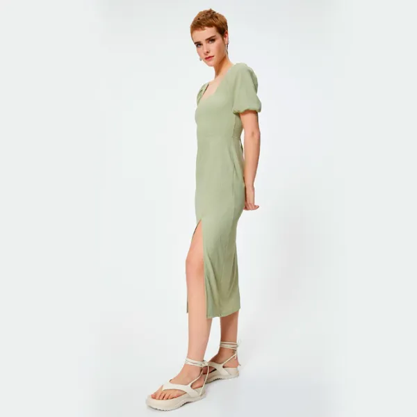 Платье для женщин Koton 4SAL80002IK XS/ Зелёный photo 3 Платье для женщин Koton 4SAL80002IK XS/ Зелёный photo 3