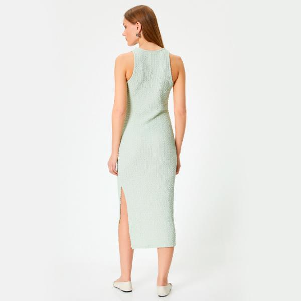 Rochie pentru femei Koton 4SAK80083EK XS/ Sage Green photo 2 Rochie pentru femei Koton 4SAK80083EK XS/ Sage Green photo 2