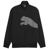 Jachetă sport pentru bărbați Puma Train Big Cat Woven Fz Jacket S/ Black