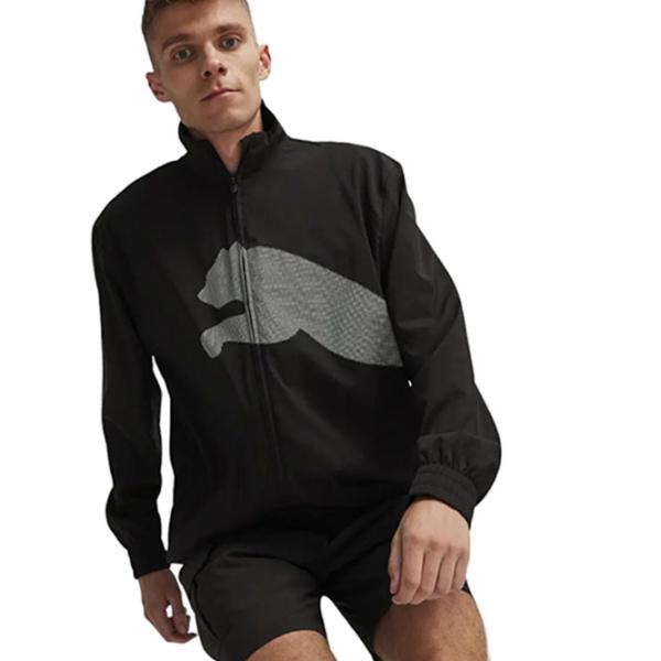 Jachetă sport pentru bărbați Puma Train Big Cat Woven Fz Jacket XL/ Black photo 2
