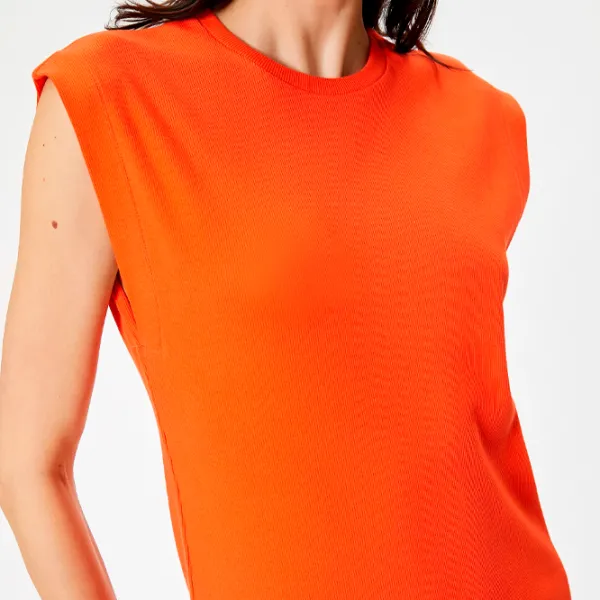 Rochie pentru femei Koton 4SAK80109EK XL/ Orange photo 5