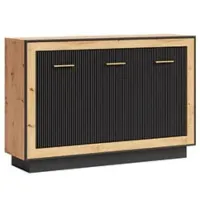 Comodă Fadome FOX F12 91 x 135 x 39/ MDF/ Black