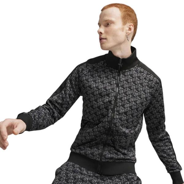 Jachetă sport pentru bărbați Puma T7 Aop Track Jacket Pt XXL/ Black photo 2 Jachetă sport pentru bărbați Puma T7 Aop Track Jacket Pt XXL/ Black photo 2