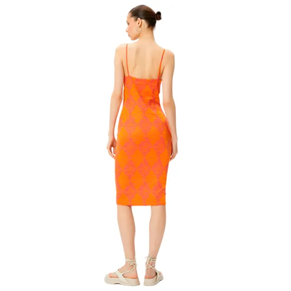 Платье для женщин Koton 4SAL80005IK L/ Оранжевый photo 2 Платье для женщин Koton 4SAL80005IK L/ Оранжевый photo 2