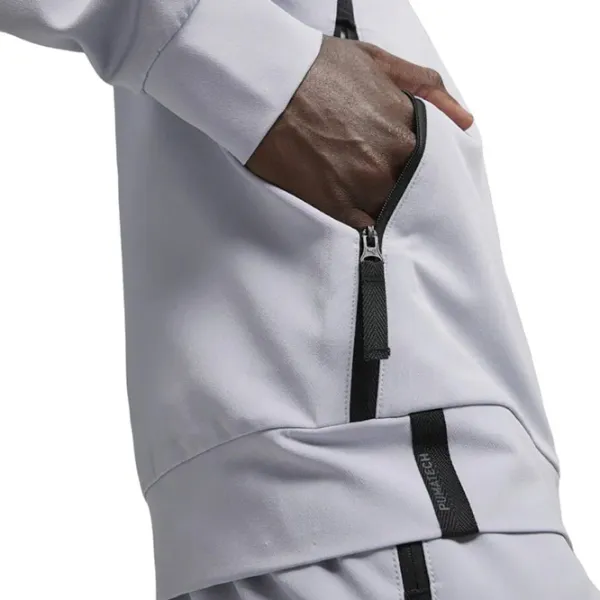 Jachetă sport pentru bărbați Puma Pumatech Track Jacket Wv L/ Gray Fog photo 4 Jachetă sport pentru bărbați Puma Pumatech Track Jacket Wv L/ Gray Fog photo 4