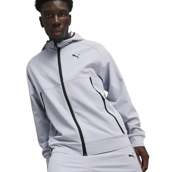 Jachetă sport pentru bărbați Puma Pumatech Track Jacket Wv M/ Gray Fog photo 2 Jachetă sport pentru bărbați Puma Pumatech Track Jacket Wv M/ Gray Fog photo 2