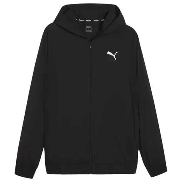 Jachetă sport pentru bărbați Puma Fit Woven Full Zip Jacket S/ Black photo 1