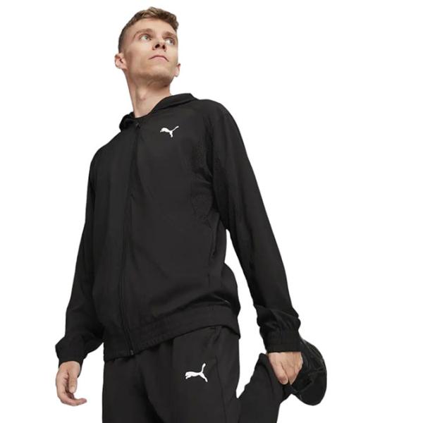 Спортивная куртка для мужчин Puma Fit Woven Full Zip Jacket XL/ Black photo 2