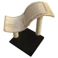 Когтеточка для кошек Comfy Wave Напольная/ Черный