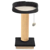 Когтеточка для кошек Comfy Alex with Shelf Напольная/ Черный