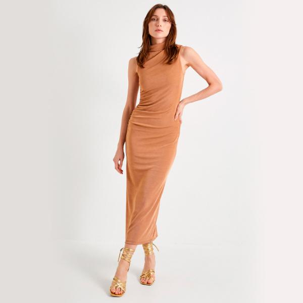 Rochie pentru femei Koton 4SAK80030UK M/ Brown photo 3