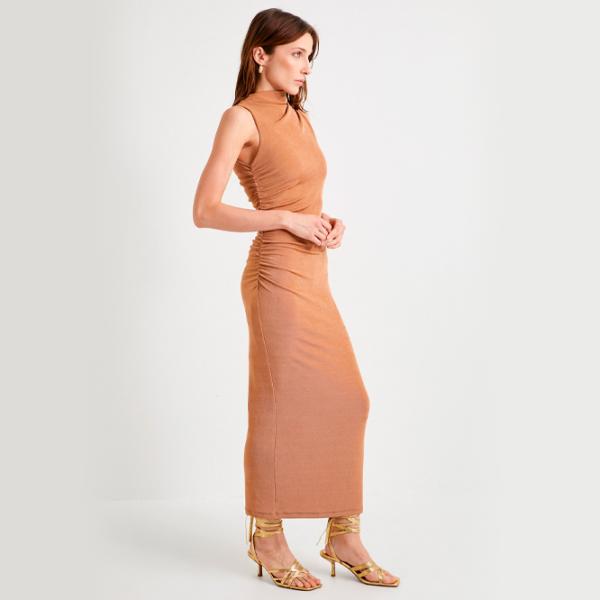 Rochie pentru femei Koton 4SAK80030UK M/ Brown photo 4