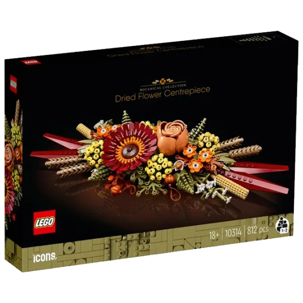 Constructor LEGO Dried Flower Centerpiece Flori/ Multicolor photo 1 Constructor LEGO Dried Flower Centerpiece Flori/ Multicolor photo 1