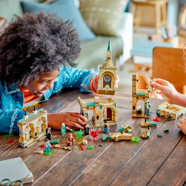 Constructor LEGO The Battle of Hogwarts Scenă din film/ Multicolor photo 13