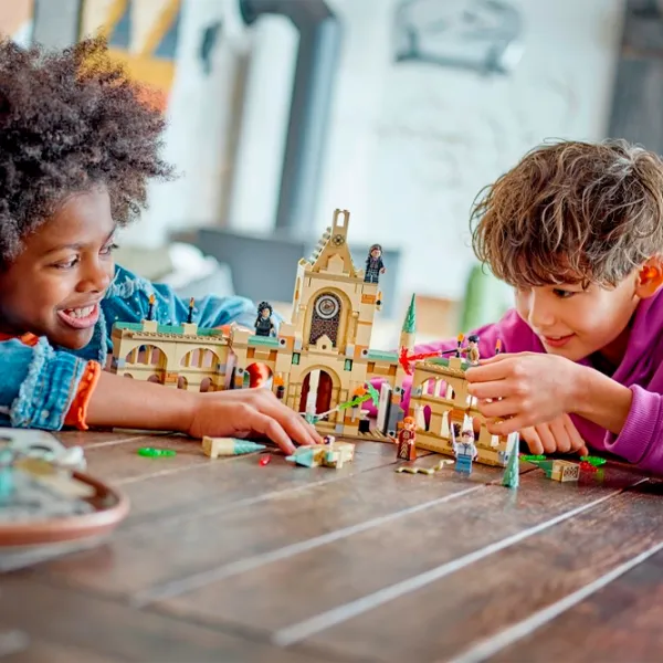 Constructor LEGO The Battle of Hogwarts Scenă din film/ Multicolor photo 14