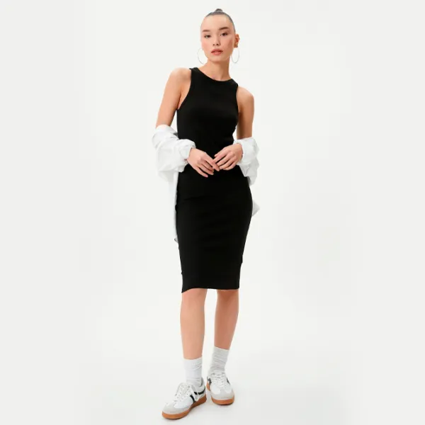 Rochie pentru femei Koton 4SAL80037IK M/ Black photo 3