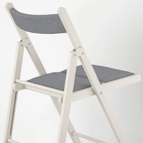 Садовый стул Ikea Frosvi Массив/ Полиэстер/ Белый Серый photo 2
