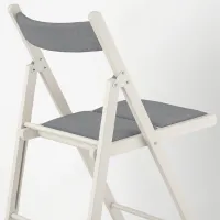Садовый стул Ikea Frosvi Массив/ Полиэстер/ Белый Серый photo 2
