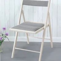 Садовый стул Ikea Frosvi Массив/ Полиэстер/ Белый Серый photo 3
