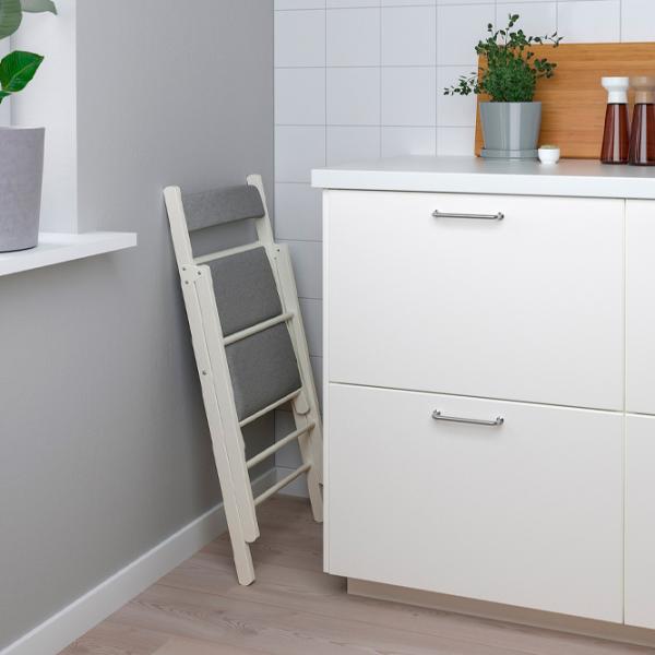 Садовый стул Ikea Frosvi Массив/ Полиэстер/ Белый Серый photo 4