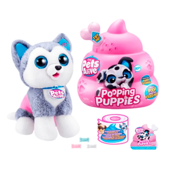 Интерактивная игрушка Baby Shark Robo Alive Zuru Pets Alive Interactive Puppy 3+/ Серый photo 3