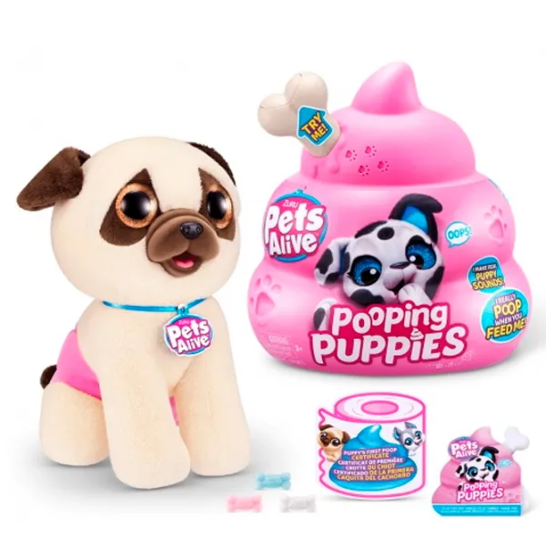 Интерактивная игрушка Baby Shark Robo Alive Zuru Pets Alive Interactive Puppy 3+/ Серый photo 4