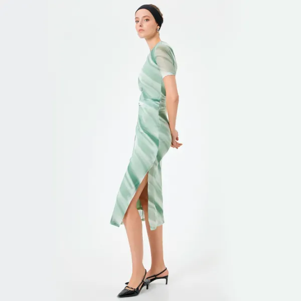 Rochie pentru femei Koton 4SAK80046EK XS/ Green photo 3