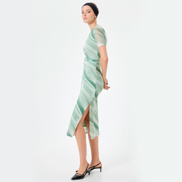 Rochie pentru femei Koton 4SAK80046EK XS/ Green photo 3