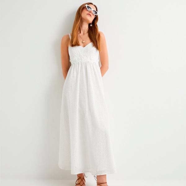 Rochie pentru femei Koton 4SAK80174EW XL/ White photo 3