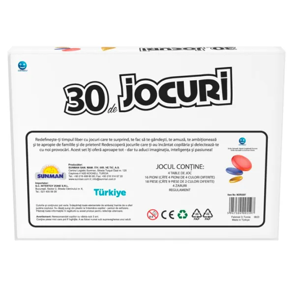 Joc de masă Noriel 30 De Jocuri Intr-Unul Singur 3+/ Dezvoltare photo 2