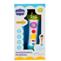 Интерактивная игрушка Noriel Minibo Microfonul Muzical 18+ месяцев/ Белый