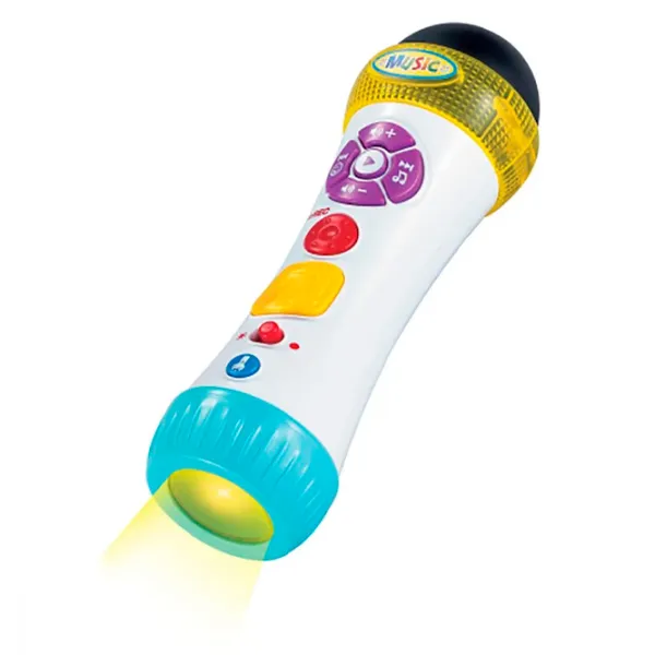 Jucărie interactivă Noriel Minibo Microfonul Muzical 18+ luni/ White photo 4