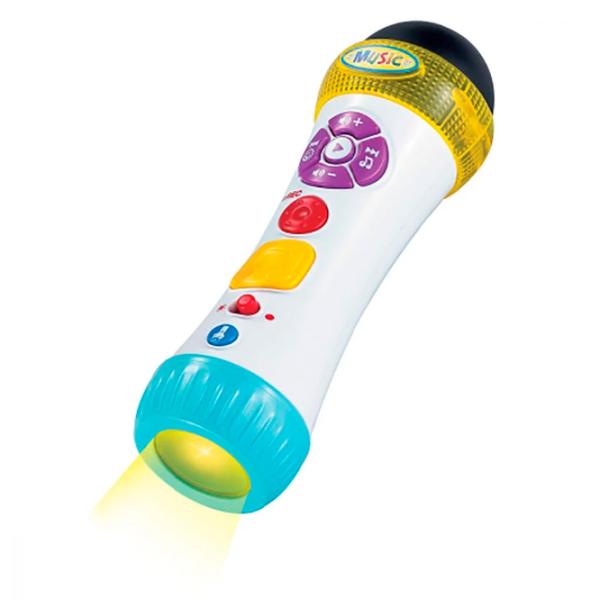 Jucărie interactivă Noriel Minibo Microfonul Muzical 18+ luni/ White photo 4