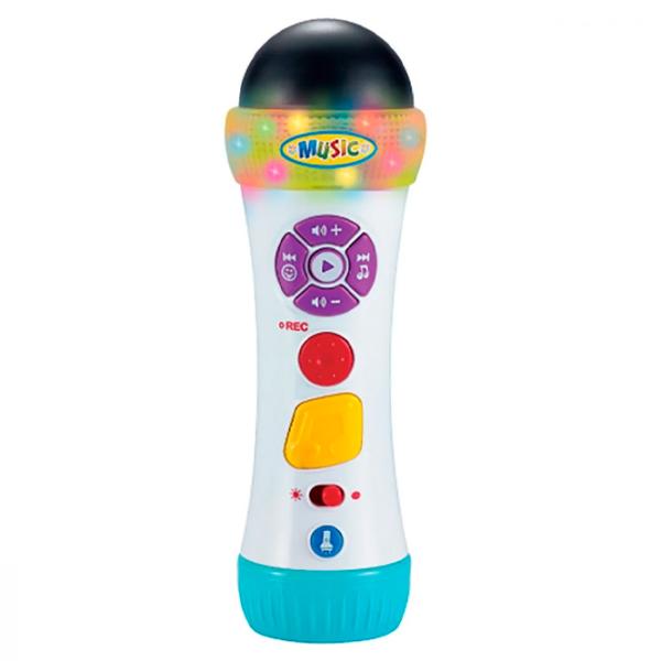 Jucărie interactivă Noriel Minibo Microfonul Muzical 18+ luni/ White photo 5