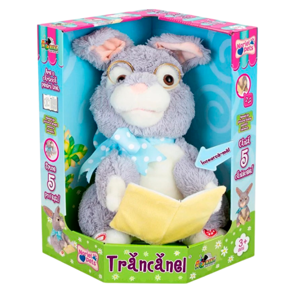 Интерактивная игрушка Noriel Noriel Pets Trancanel Iepurasul Povestitor 3+/ Серый photo 1