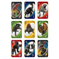Joc de masă Mattel Jurassic World 7+/ Uno photo 2