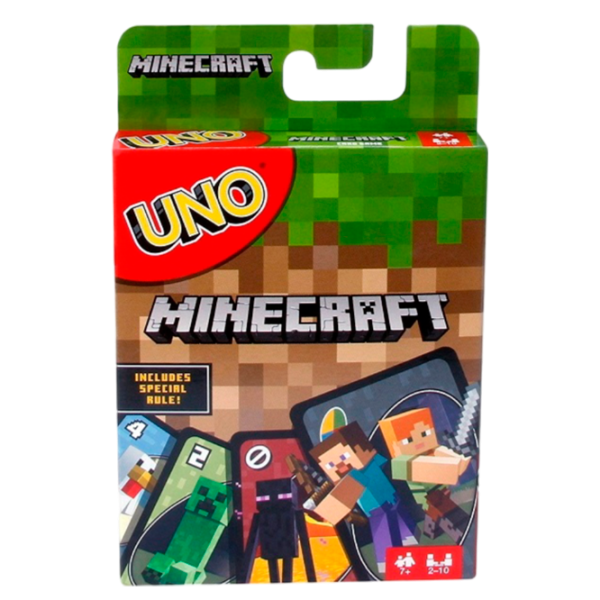 Joc de masă Mattel Uno Minecraft 7+/ Uno photo 1 Joc de masă Mattel Uno Minecraft 7+/ Uno photo 1