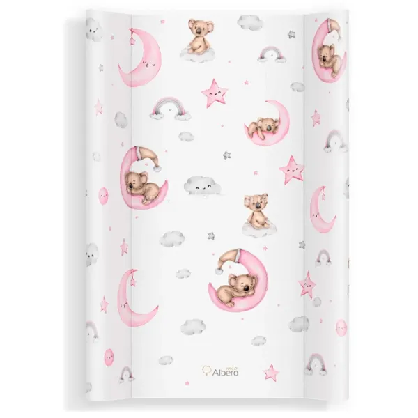 Saltea de înfăşat Albero Mio PT70 C008 Heaven World Pink Unisex/ 0+/ White photo 1