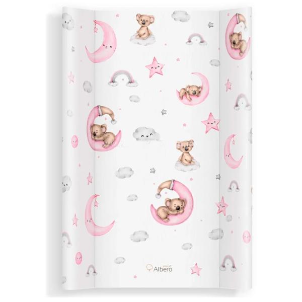 Saltea de înfăşat Albero Mio PT70 C008 Heaven World Pink Unisex/ 0+/ White photo 1