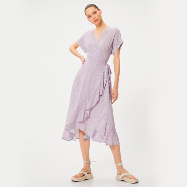Платье для женщин Koton 4SAL80119IW M/ Светло-фиолетовый photo 4 Платье для женщин Koton 4SAL80119IW M/ Светло-фиолетовый photo 4