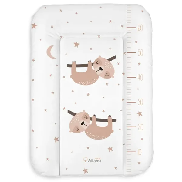 Saltea de înfăşat Albero Mio 432 Sloths Unisex/ 0+/ White photo 1