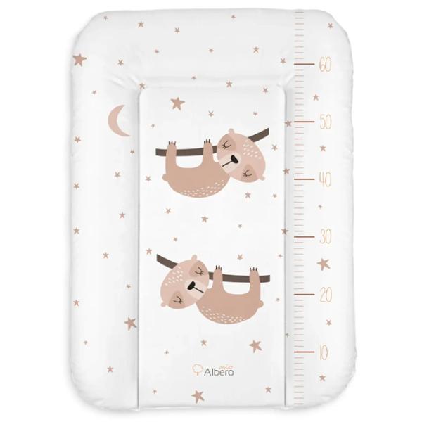 Saltea de înfăşat Albero Mio 432 Sloths Unisex/ 0+/ White photo 1