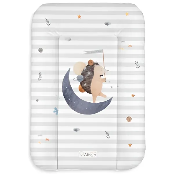 Пеленальный матрасик Albero Mio CP3 Moon Hedgehog Унисекс/ 0+/ Белый photo 1