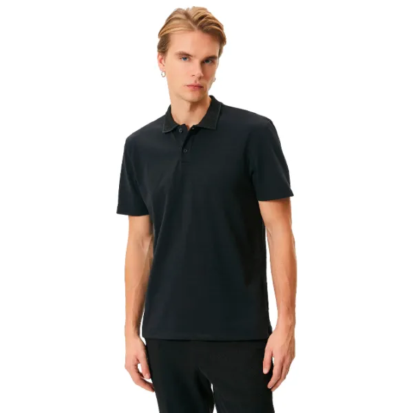Tricou polo pentru bărbați Koton 4SAM10094MK999 Black photo 1