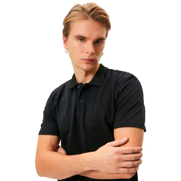 Tricou polo pentru bărbați Koton 4SAM10094MK999 Black photo 2