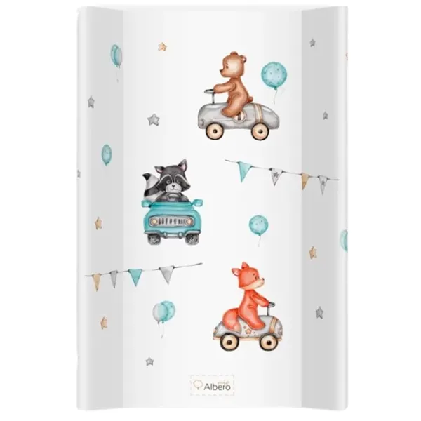 Saltea de înfăşat Albero Mio PT70 416 Cars Unisex/ 0+/ White photo 1