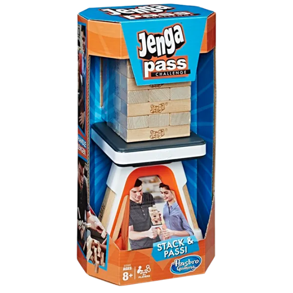 Joc de masă Hasbro Jenga Pass Challenge 8+/ Jenga , dexteritate photo 1 Joc de masă Hasbro Jenga Pass Challenge 8+/ Jenga , dexteritate photo 1