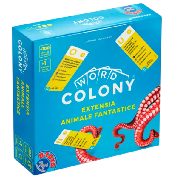 Настольная игра D-TOYS Word Colony - Extensie, Animale fantastice 10+/ Дополнительный набор photo 1