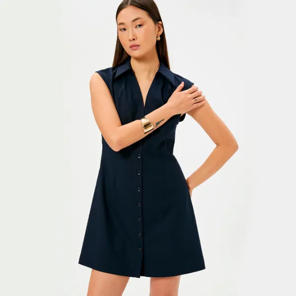 Rochie pentru femei Koton 4SAK80014UW XL/ Navy photo 4 Rochie pentru femei Koton 4SAK80014UW XL/ Navy photo 4