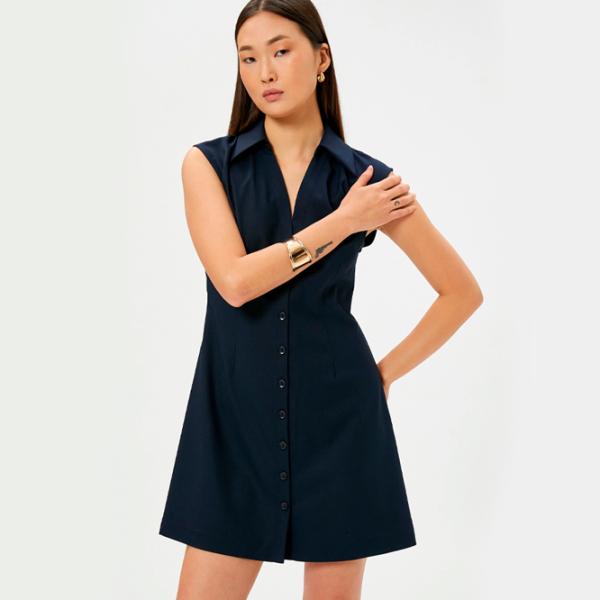 Rochie pentru femei Koton 4SAK80014UW XL/ Navy photo 4 Rochie pentru femei Koton 4SAK80014UW XL/ Navy photo 4